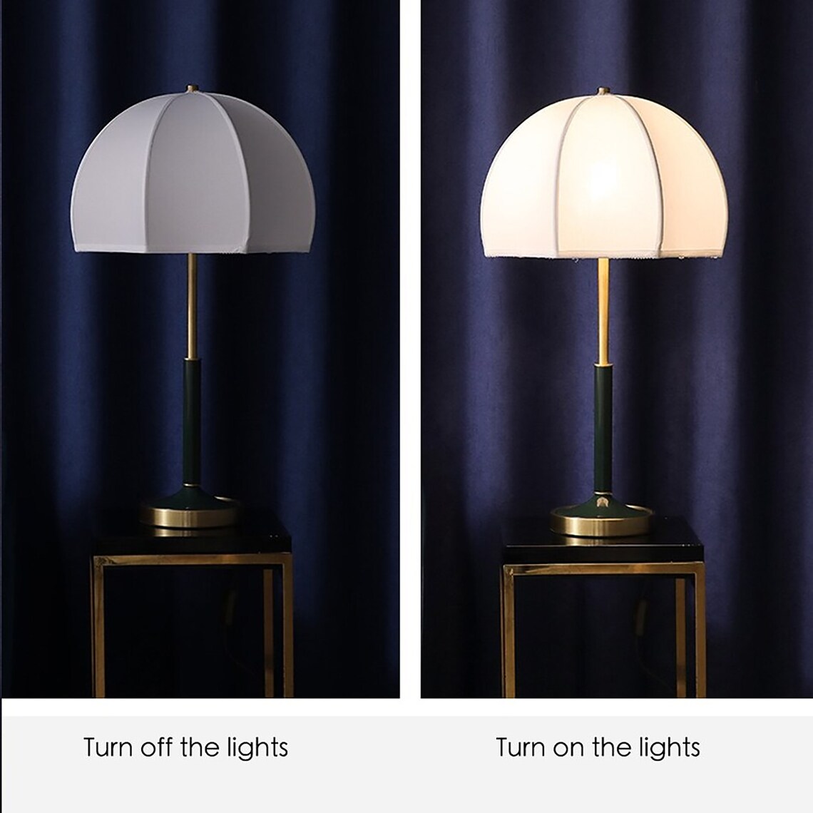 Creative Modern American Umbrella Style LED Table Lamp for Etsy