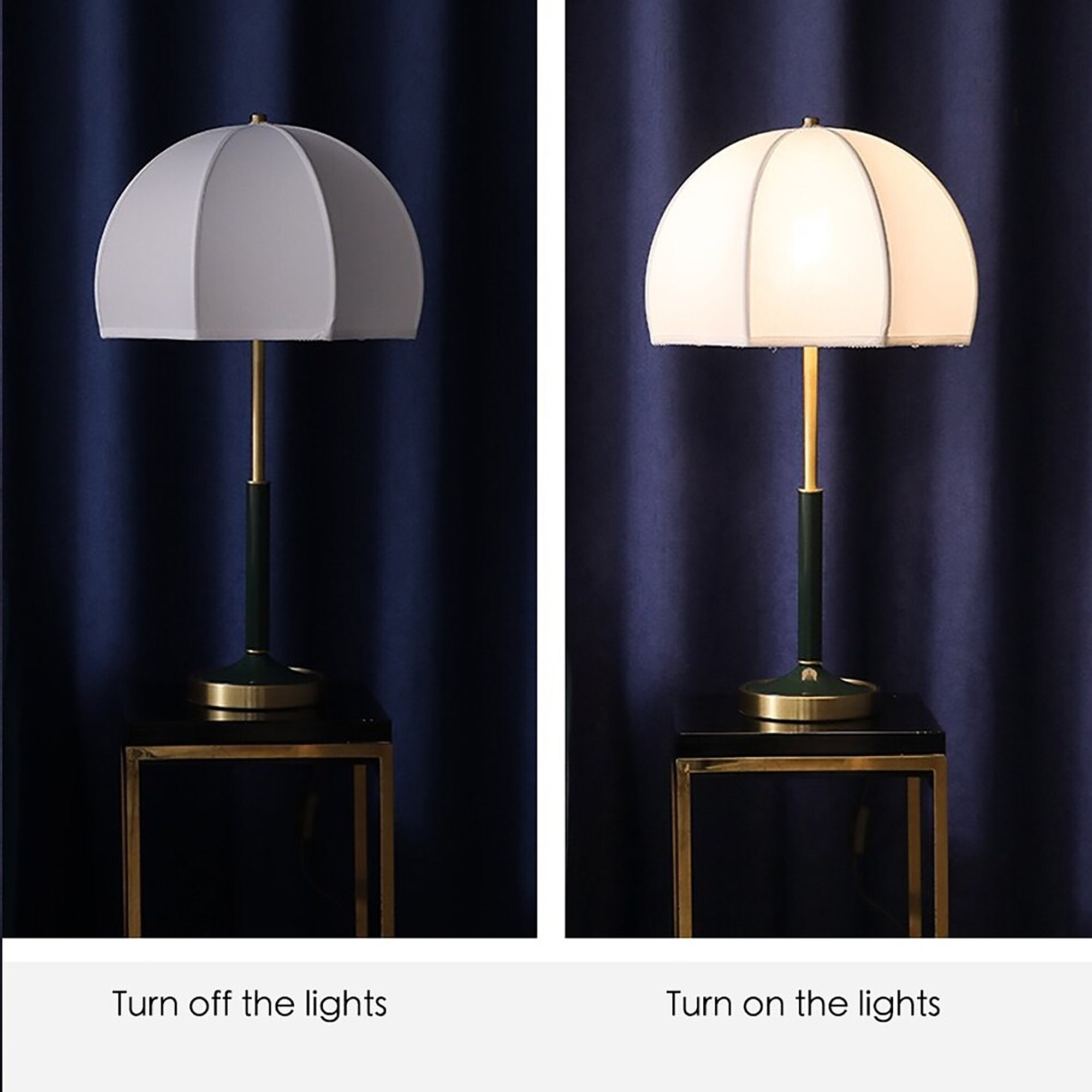 Creative Modern American Umbrella Style LED Table Lamp for Etsy