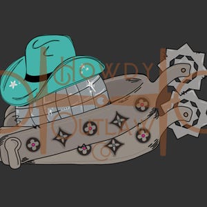 Disco Party (Pink & Turquiose)- Digital Graphic Design | png + svg + psd + jpeg | Howdy Outlaw Co.