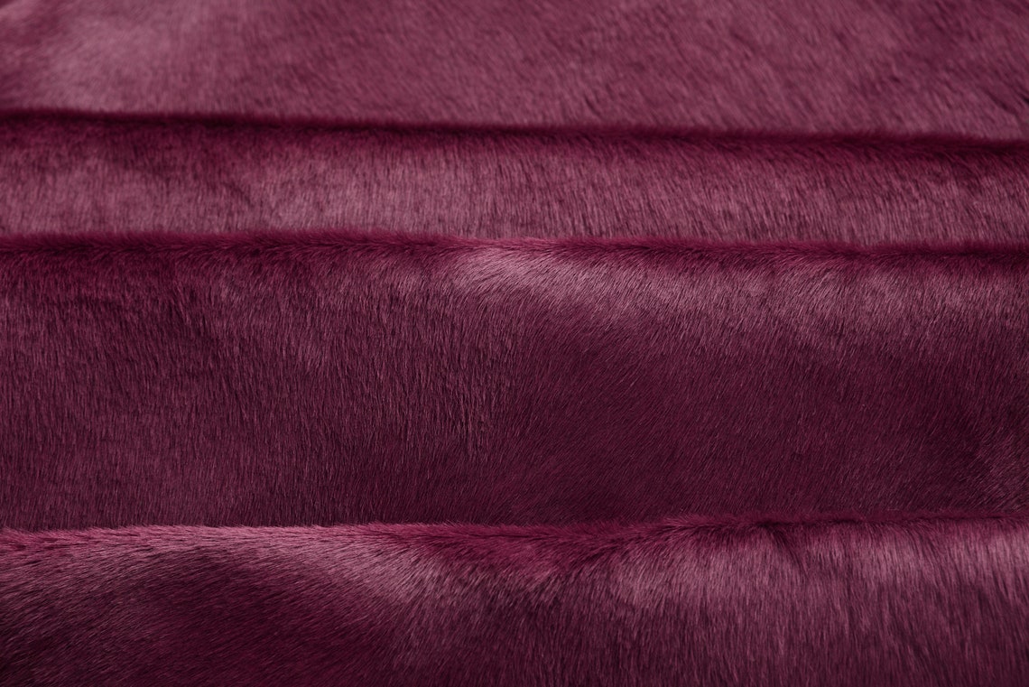 Large Burgundy Cowhide Rug Hair on Hide Luxury Cowhide Area Etsy