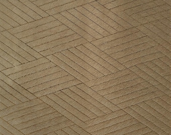 Geometric Laser Cowhide: Diamond Pattern Hair on Hide - Upholstery Leather