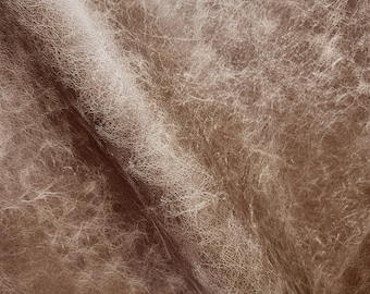 Walnut Brown Distressed Italian Leather: Full Grain Upholstery