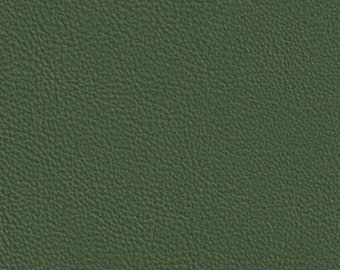 Evergreen Green Genuine Leather for Upholstery - Half Hide or Full Hides - Green Cowhide - Luxury Italian Leather Sheets