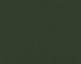 Celtic Green Genuine Leather for Upholstery - Half Hide or Full Hides - Hunter Green Cowhide - Luxury Italian Leather Sheets