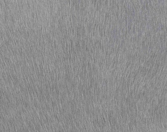 Genuine Light Grey Cowhide Leather | Luxury Leather Hair on Hide for Upholstery - Available in Quarter Hide & Half Skins