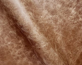 Honig Braun Distressed Vollkorn Italienisches Leder - Möbelbezug