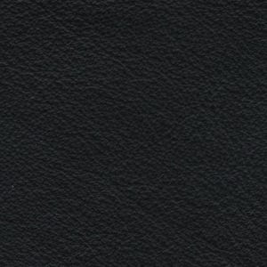 Carmela Black Genuine Italian Leather for Upholstery - Half Hide or Full Hides - Solid Black Cowhide - Luxury Italian Leather for Furniture