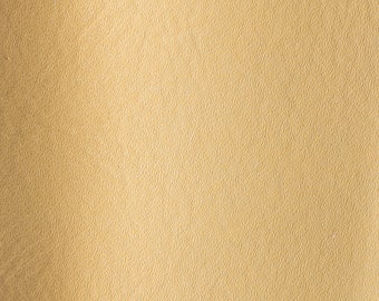 Honey Gold Shimmer Italian Leather: Full Grain Upholstery Leather