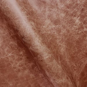Concrete Hazel Leather for Upholstery - Genuine Brown Distressed Italian Leather - Textured Italian Leather - Leather for Home Interiors