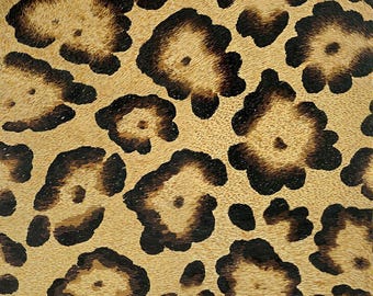 Classic Leopard Hair on Hide Leather: Italian Upholstery Fabric