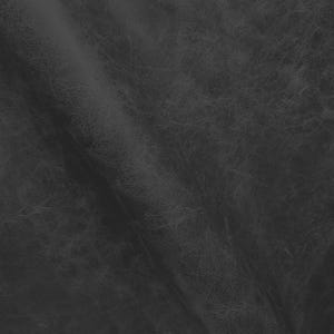 Concrete Black Distressed Leather for Upholstery - Genuine Black Vintage Italian Leather - Italian Leather - Leather for Home Interiors