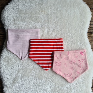 Handmade Baby Tuch Halstuch Dreieckstuch Sabberlatz Wendetuch Jersey- Unikat Geburtstag Geburt Weihnachten Geschenk