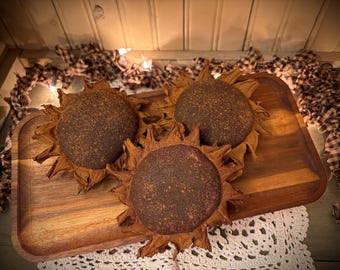 Primitive sunflower without stick farmhouse decor