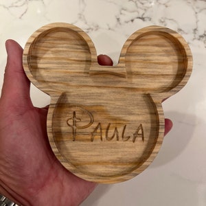 Personalize Mickey Mouse Wood Tray