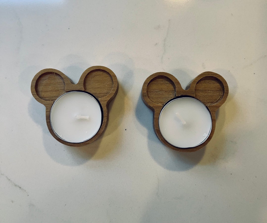 Mickey Mouse Tea Light Holder Set of 2 Etsy