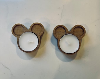 Mickey Mouse Tea Light Holder- Set of 2