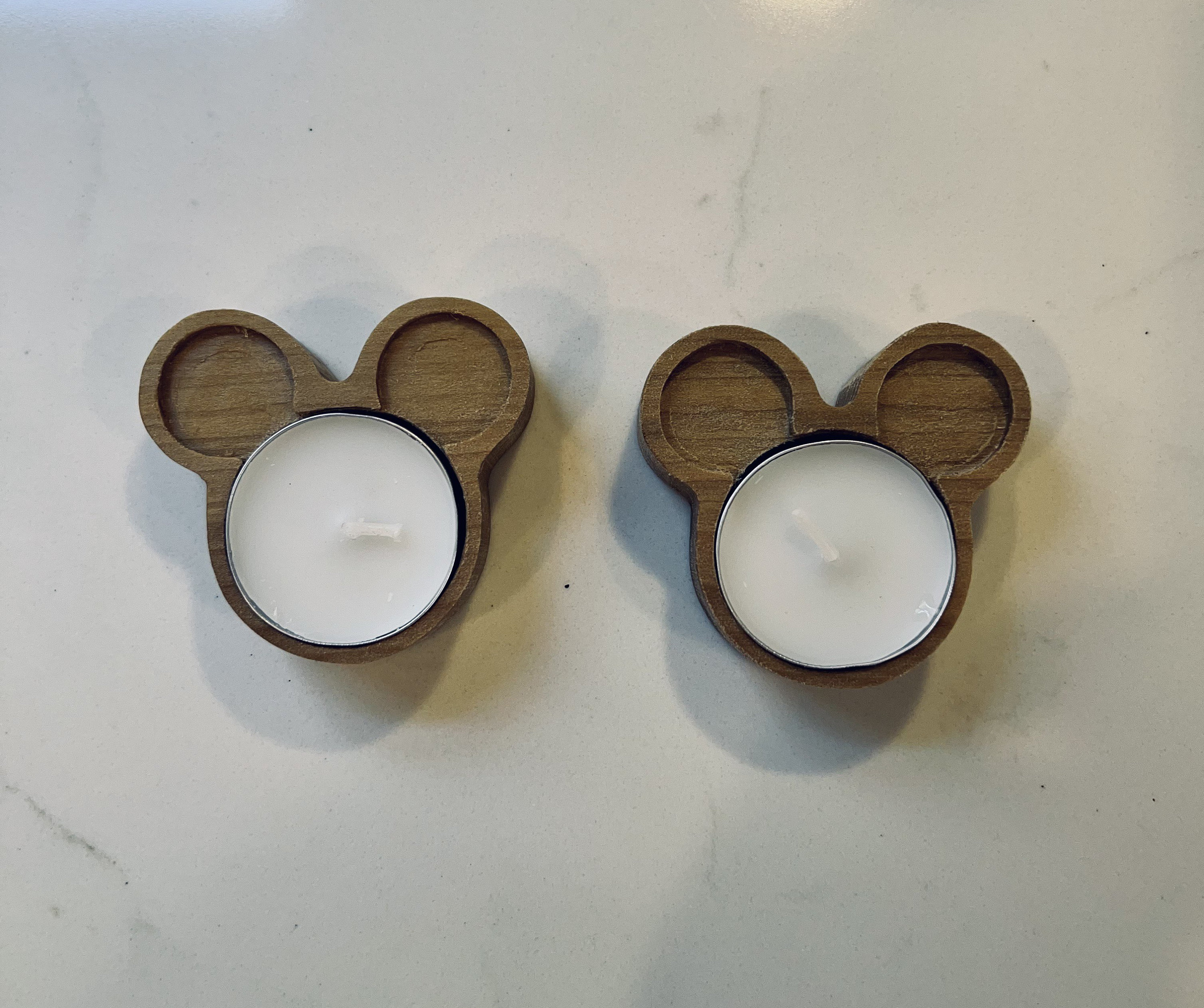 Mickey Mouse Tea Light Holder Set of 2 Etsy UK