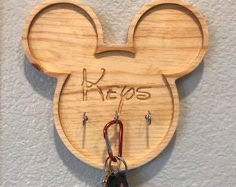 Personalized Disney home Key Holder. Disney Sign. Mickey Mouse Home ...