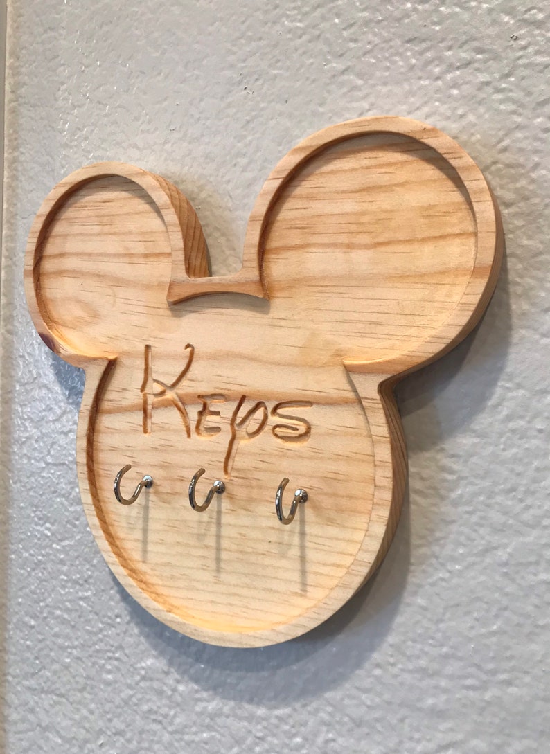 Personalized Mickey Mouse Key Holder Etsy