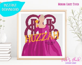 The Great Huzzah Catherine of Russia Modern Cross Stitch Pattern Instant PDF DIGITAL Download