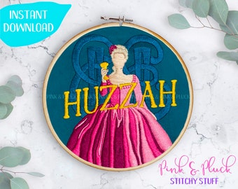 Catherine The Great Raised Cup Modern Hand Embroidery Pattern | Huzzah | PDF | Pink and Pluck TV Show Empress
