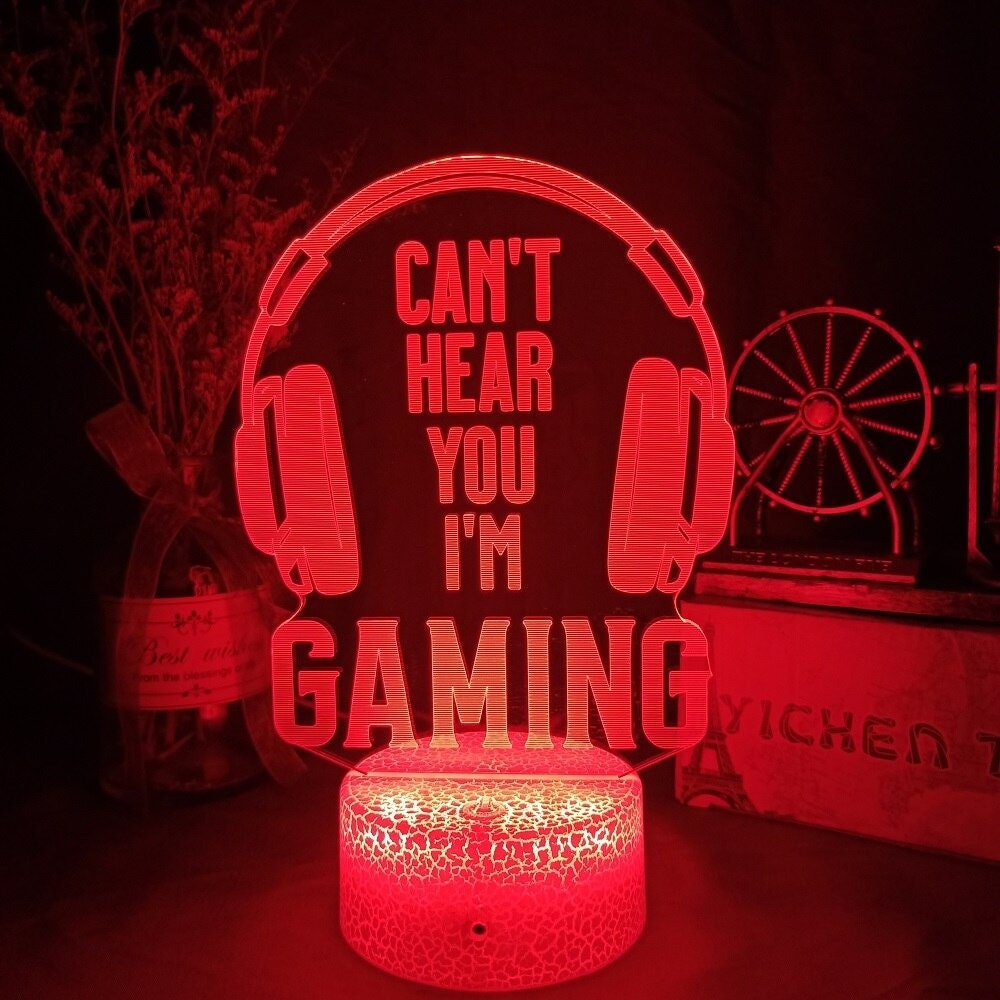 3D Night Lamp Gaming Room Desk Setup Lighting Decor on the | Etsy