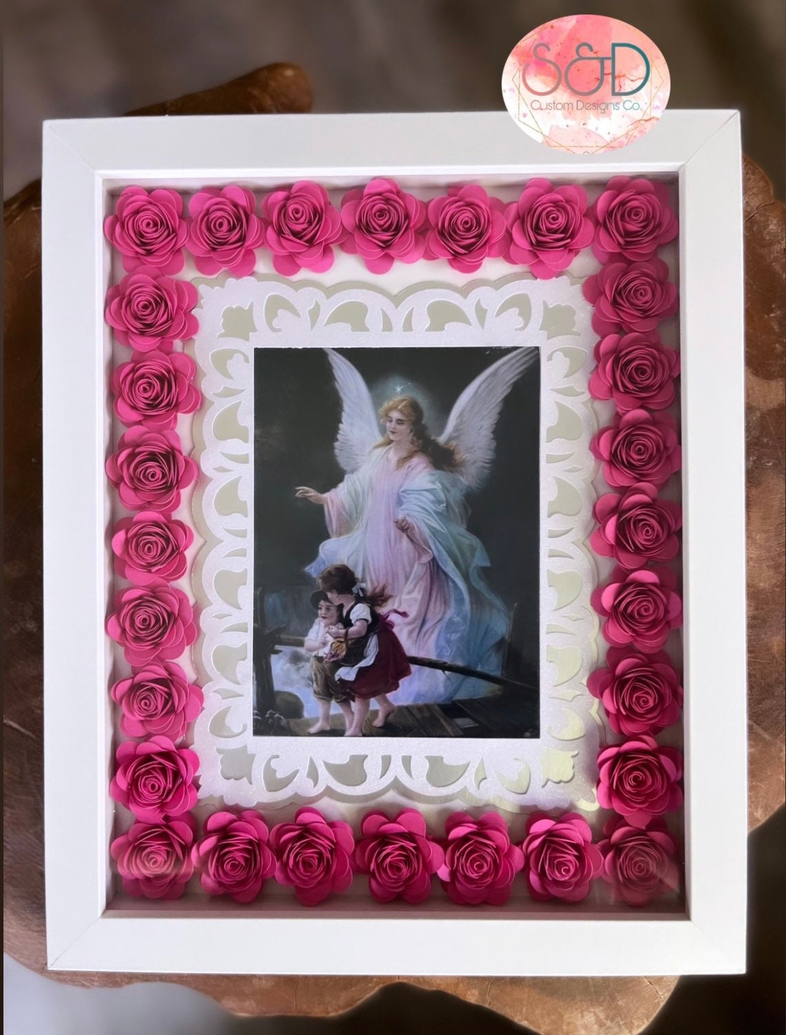 Guardian Angel/angel De La Guarda Shadow Box, Nursery Shadow Box! - Etsy