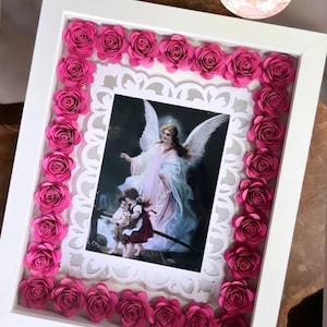 Guardian Angel/Angel de la Guarda Shadow box, nursery shadow box!