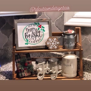 Weihnachtsschild, Kaffeeschild, Bauernhausschild, Kaffeeschild, Bauernhausschild, Kaffeebarschild, Weihnachtsgeschenk, Weihnachtsgeschenk