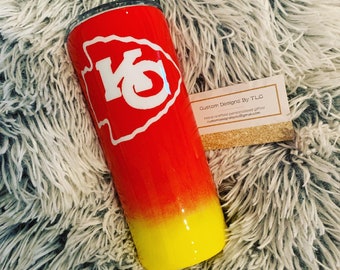Personalized Kansas City Chiefs Tumbler, Kansas City Tumbler, Chiefs Tumbler, Kansas, Chiefs