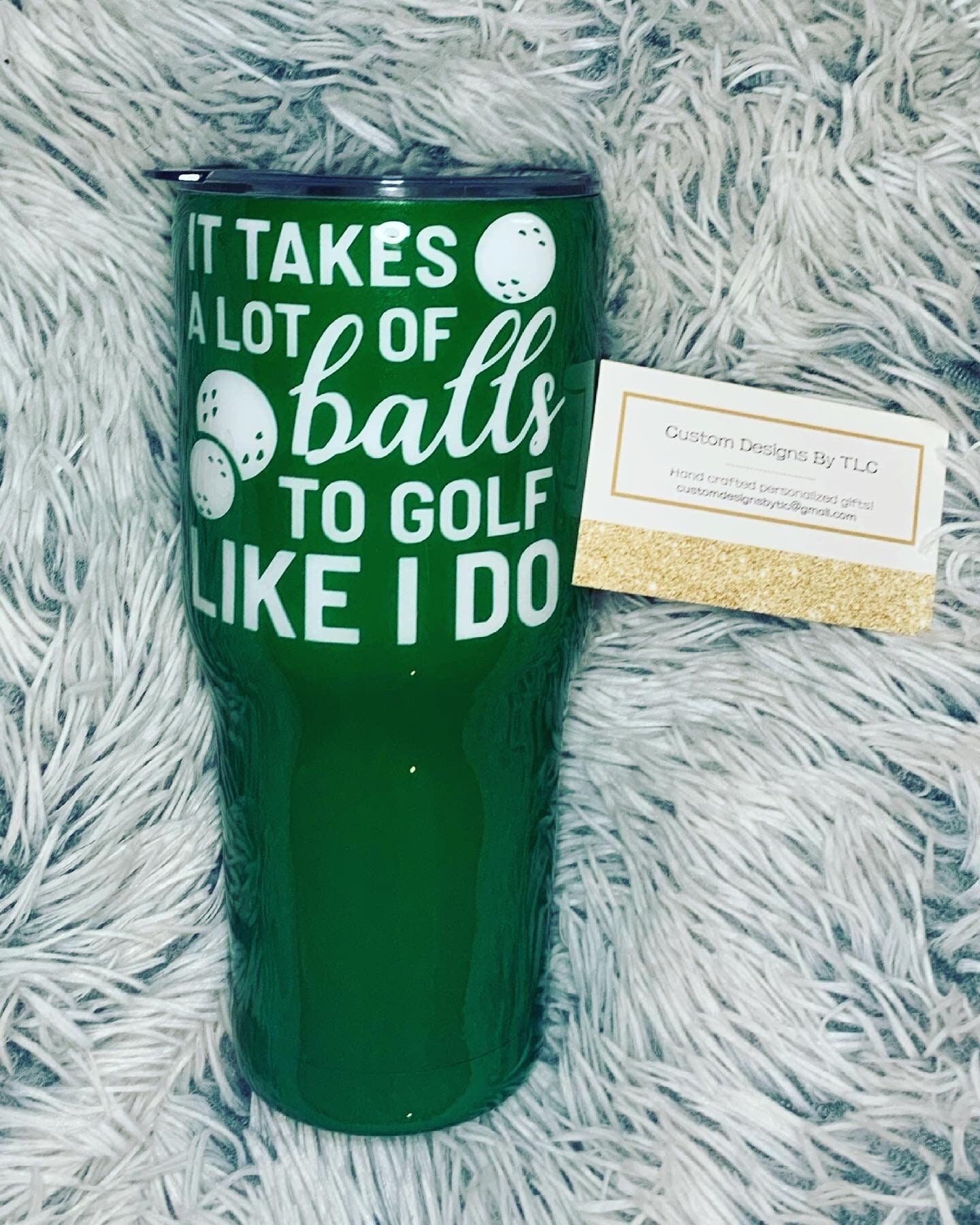 It Takes A Lot of Balls To Golf Like I Do MISPRINTED Engraved YETI Tall  Colster | Golf Gift | Personalized Gift | Funny Golfing Gift