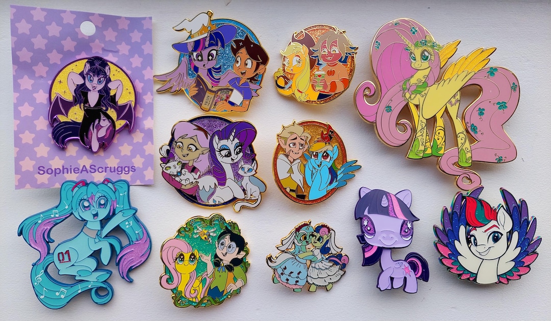 My Little Pony Jumbo Enamel Pins - Etsy