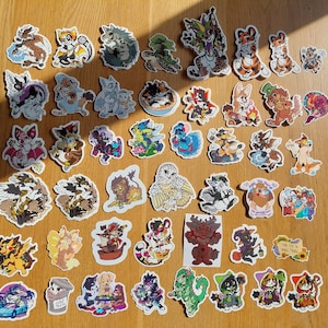 Various Stickers by Fursona Pins