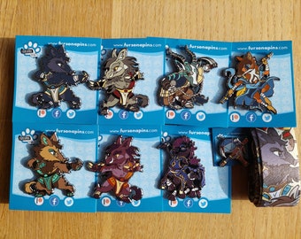 Fursona Pins - July Patreon Package