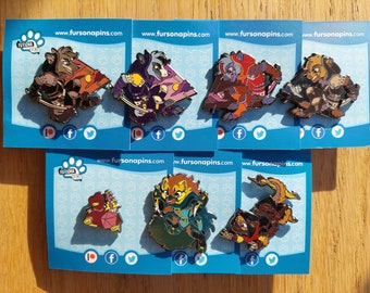 Fursona Pins - October Patreon Package