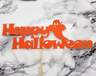 Topper de pastel para Halloween con | de color pesonizable Feliz | de Halloween | de calabaza Espíritu