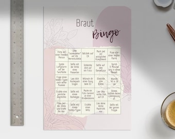 Juegos JGA | Bingo de novias | Prueba de novia imprimible
