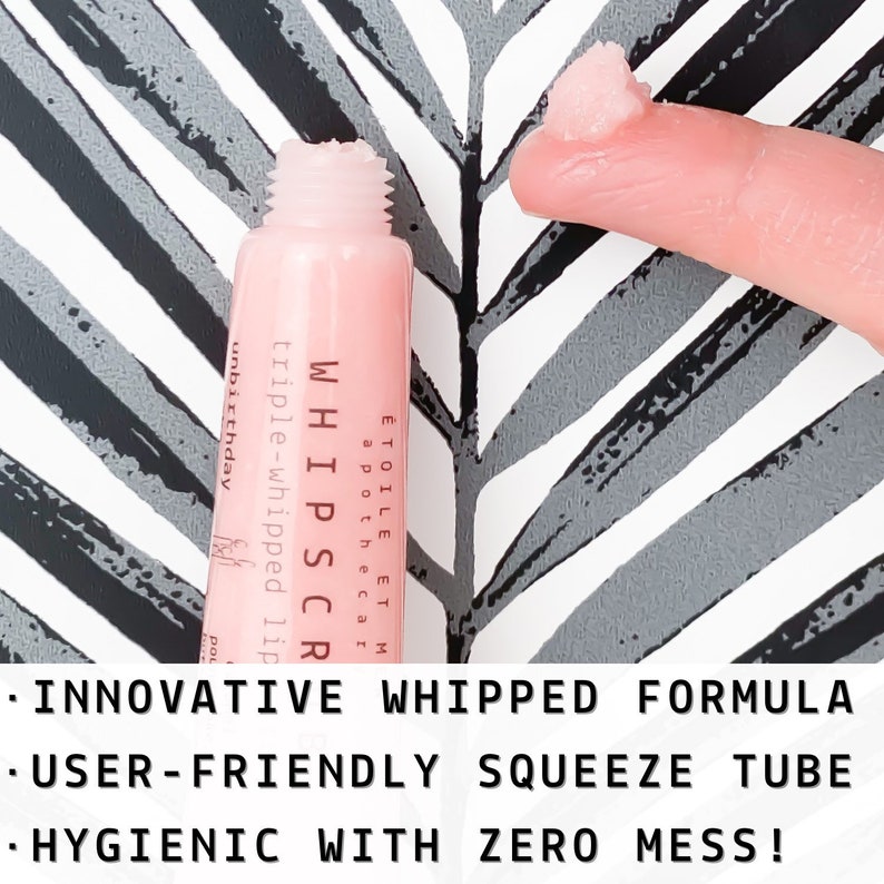 Whipped Lip Scrub in a Tube Natural Lip Sugar Scrub Etsy
