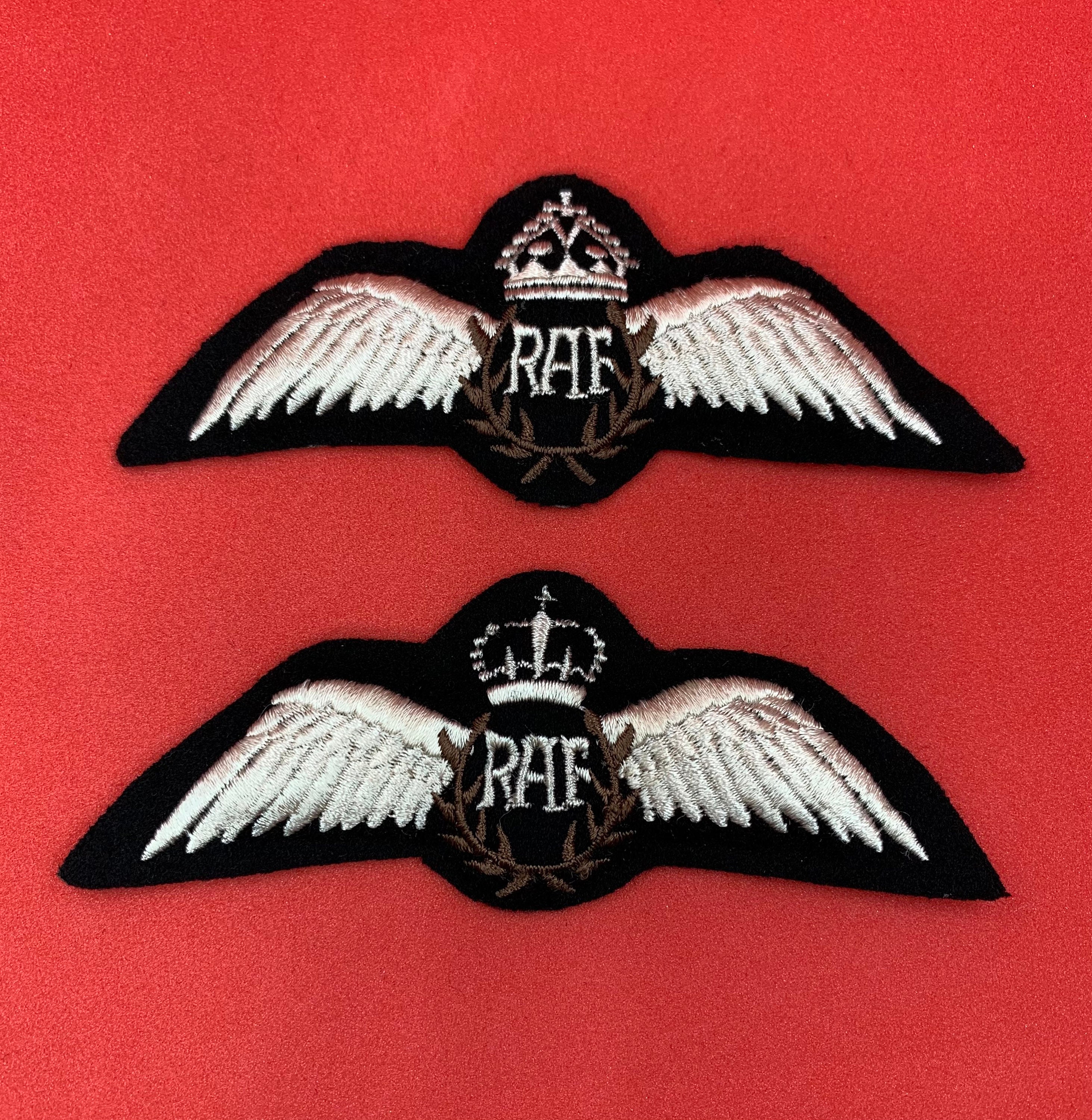 RAF パイロット ウィング バッジ イギリス空軍 機械刺繍パッチ