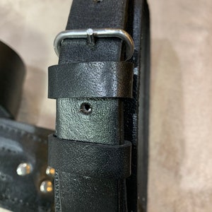 Sam Brown Belt With Strap Black Colour British Army Genuine Leather Sam ...
