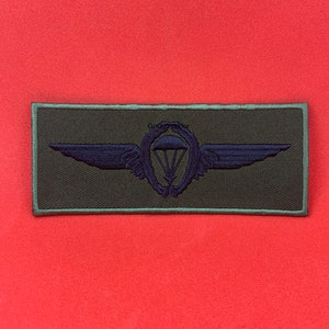German Army Olive black Embroidered wings Para Wing Parachute Fallschirmjaeger