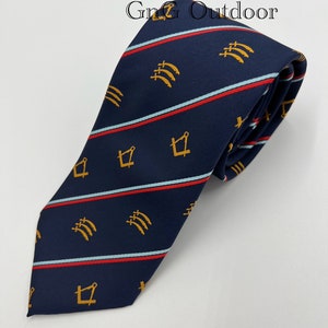 Essex Provincial Craft Neck Tie Masonic Essex Lodge Regalia Neck Tie Hecho a mano Masonic Lodge Regalo Corbata imagen 3