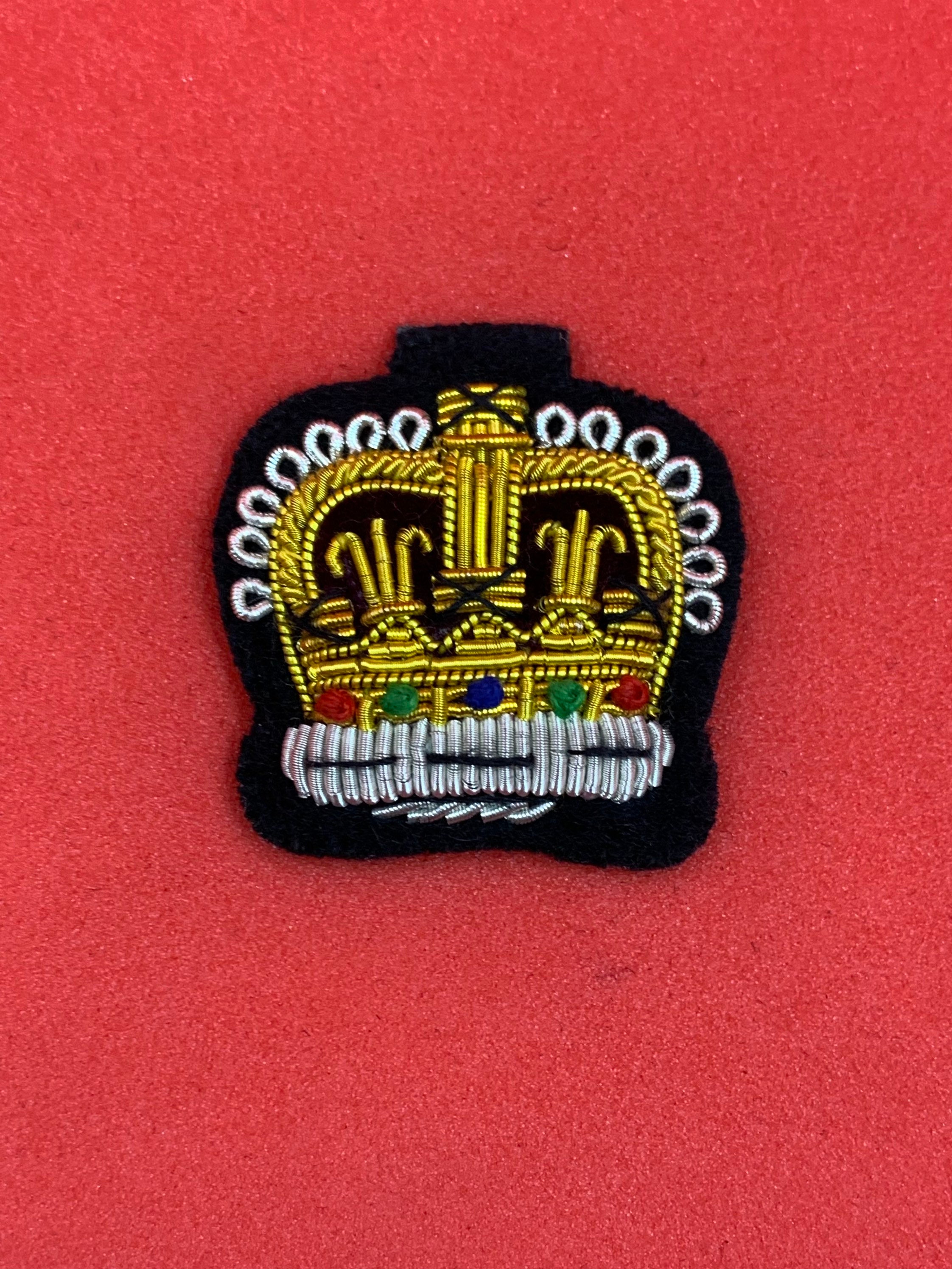 Staff Sergeant Mess Dress Crowns Hand Embroidered Bullion and Wire ...