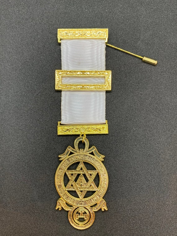 Allied Freimaurer Brust-Juwel – 5 Symbole, Metall Produktbild-Vorschau 9