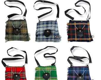 Schotse damesschoudertas Dames casual handtas Tartan Verkrijgbaar in 50+ Schotse ruiten