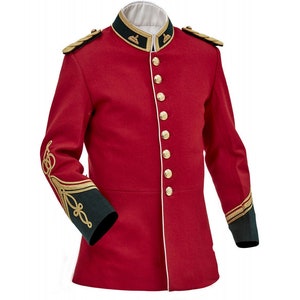 British Red Zulu War Jacket Vintage Officers Tunic Circa jacket For Men & Women 1879 British Anglo Jacket | Sizes 34&quot; to 54&quot;