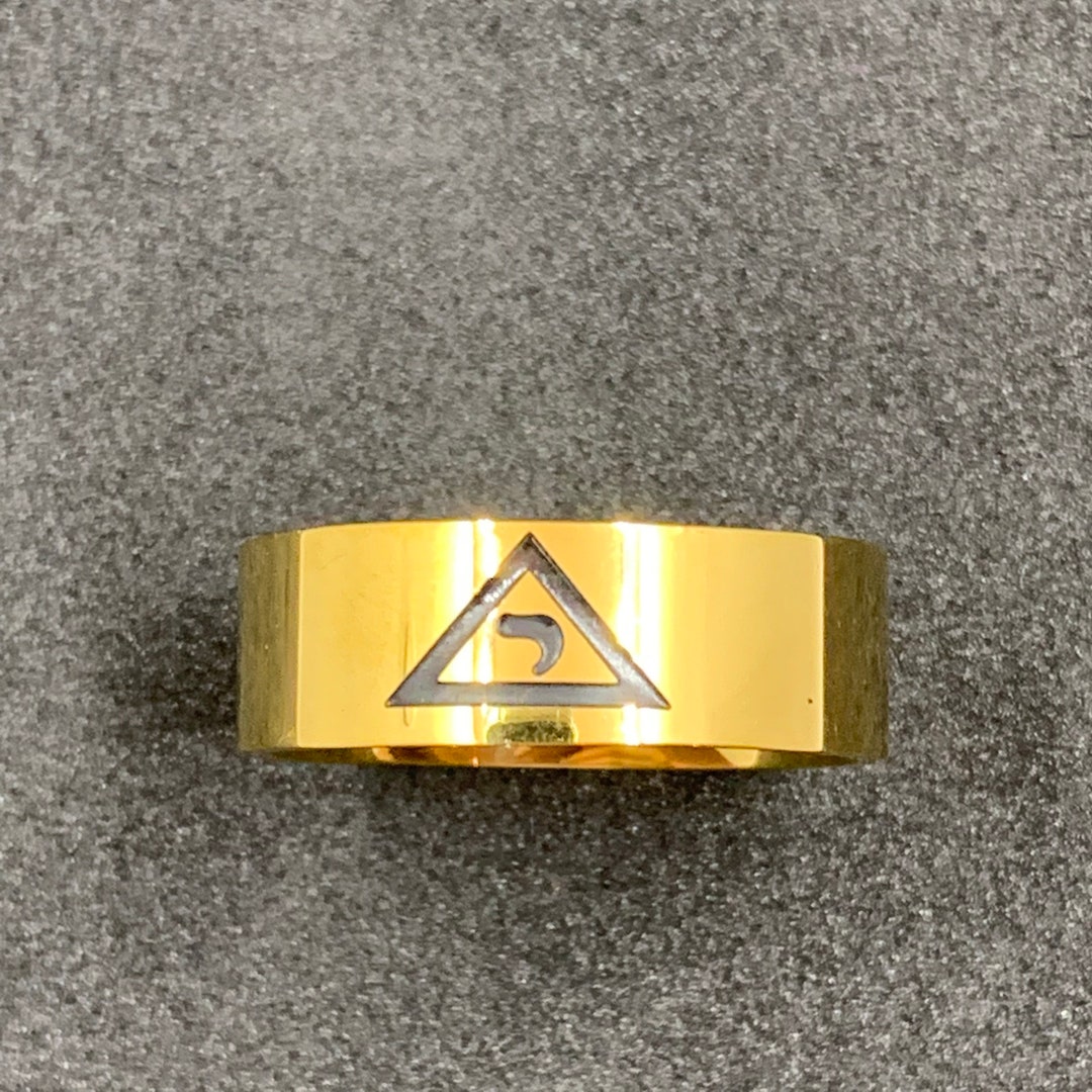 Bague Alliance Ancienne En Plaqué Or Jaune - Taille 50, Occasion, Style Antique