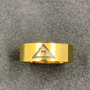 Scottish Rite Freimaurer Ring Masonic Gold Silber plattiert Ring Herrenring Freimaurer Ring und Schmuck