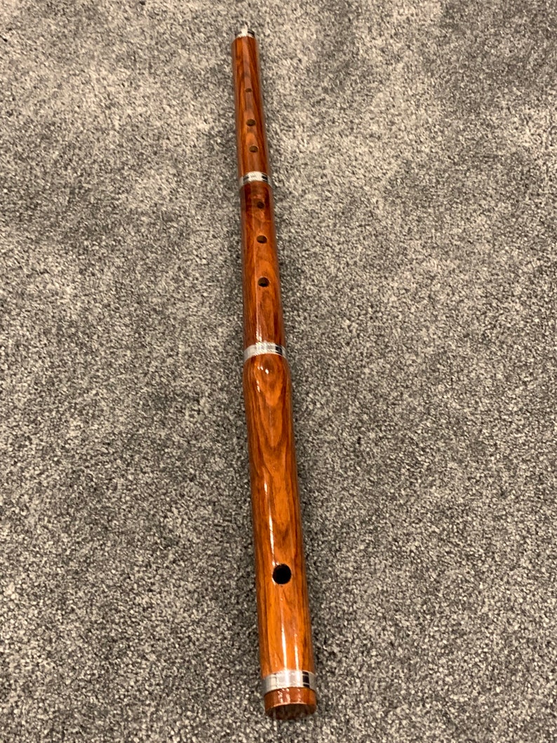 Flauta irlandesa de madera rosa D con diapositiva de afinación | Etsy