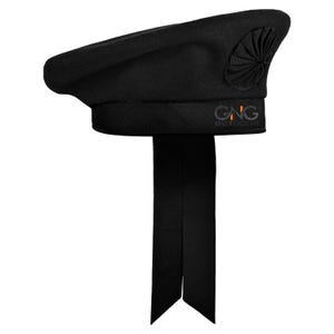 Scottish Irish Caubeen Beret Hat - Balmoral Beret Black Glengarry Hat - 100% Wool - Scottish Tam O Shanter Hat
